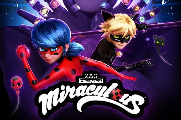 Miraculous key art with Ladybug and Cat Noir