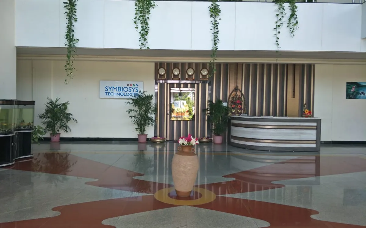 The Symbiosys Technologies lobby and reception