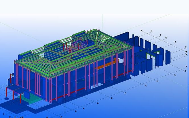 Structural steel detailing — BIM structure model
